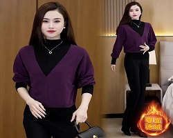 假兩件德絨上衣