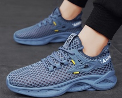 男士鏤空跑鞋